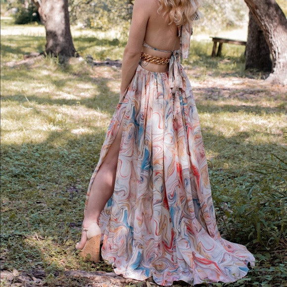 Luxxel Maxi Cutout Dress - Picture 3 of 9